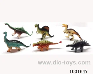 6pcs dinosaur setin PP bag with header