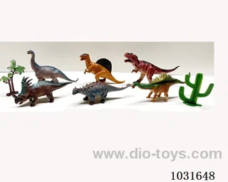 6pcs dinosaur set in PP bag with header