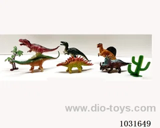 6pcs dinosaur set in PP bag with header