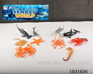 5pcs animals set 2sets mixed loading in PP bag with header