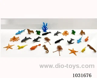 24pcs animals set in PP bag with header