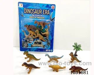 6pcs dinosaur set in blister