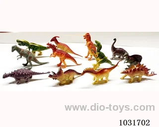 12pcs dinosaur set in PP bag with header