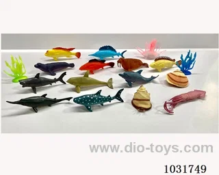 15pcs animals set in PP bag with header