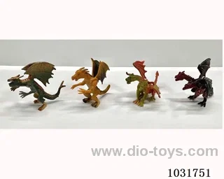 4pcs animals set  in PP bag with header