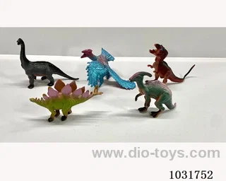 5pcs dinosaur set in PP bag with header