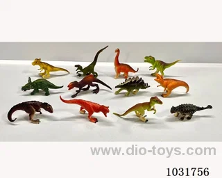 6pcs dinosaur set in PP bag with header