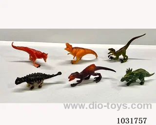 6pcs dinosaur set in PP bag with header