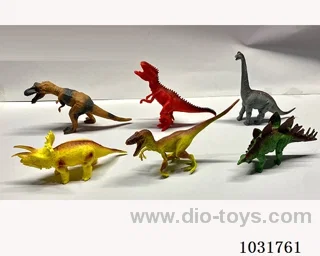 6pcs dinosaur set in PP bag with header