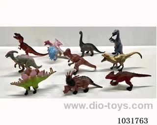10pcs dinosaur set in PP bag with header