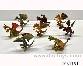 8pcs animals set in PP bag with header