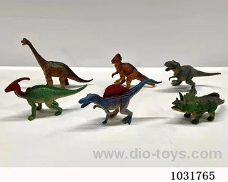 6pcs dinosaur set in PP bag with header