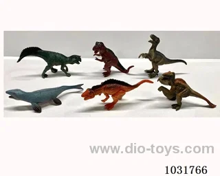6pcs dinosaur set in PP bag with header