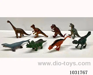 8pcs dinosaur set in PP bag with header
