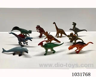10pcs dinosaur set in PP bag with header