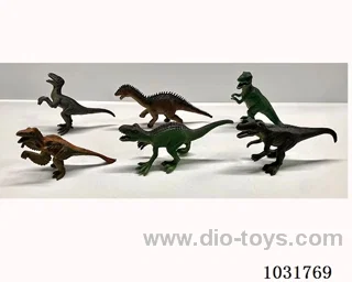 6pcs dinosaur set in PP bag with header