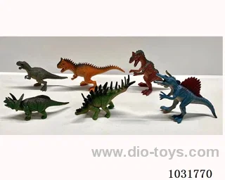 6pcs dinosaur set in PP bag with header