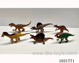 6pcs dinosaur set in PP bag with header