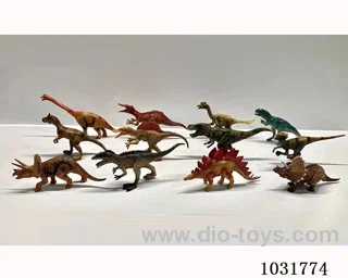 12pcs dinosaur set in PP bag with header