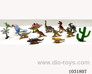 12pcs dinosaur set in PP bag with header