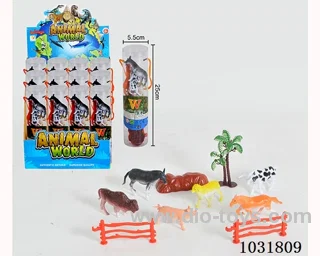 6pcs animals set in display box