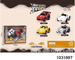 Q version of small cars (4 models) in window box