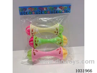 Cartoon baby rattles in opp bag