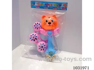 Cartoon baby rattles in opp bag