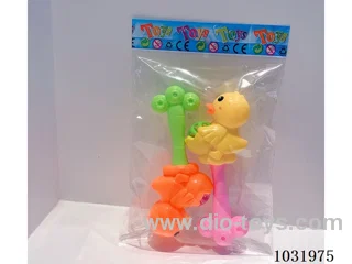 Cartoon baby rattles in opp bag
