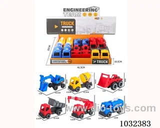 12pcs sliding car 6 sets mixed loading  in display box