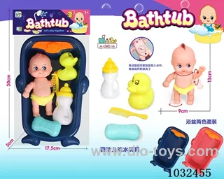 bath toy 2color mixed loading in PP bag with header