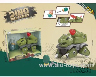 DIY Sliding Military cannon Stegosaurus   in display box