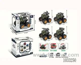 double inertia alloy car   in display box