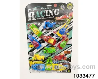 Sliding toy set in blister