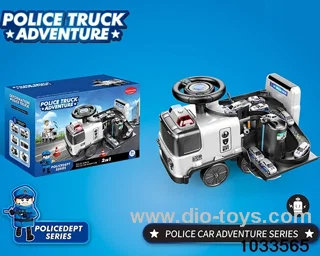 Electric police children car with light，storytelling