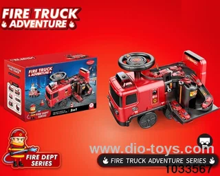 free wheel fire fighting children car with light，storytelling