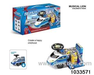 Electric police children high-speed rail car with light，storytelling