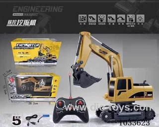 1:24 5ch RC  excavator (Plastic plate) in windox box