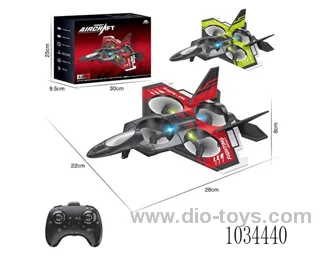 4-axis RC foam aircraft  with gyroscope 2color mixed loading in color box