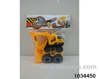 Skidding engineering vehicle in PP bag with header