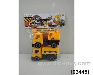 Skidding engineering vehicle in PP bag with header