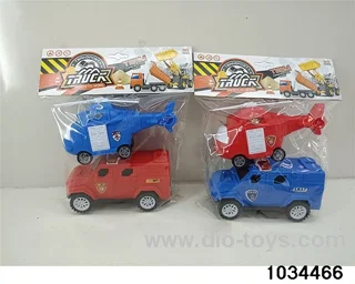 Taxi police car + airplane in PP bag with header