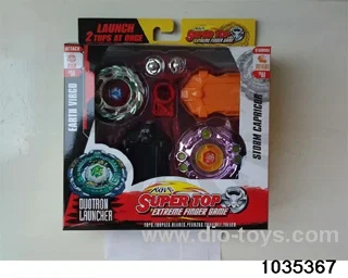 7CM Alloy Double Gyro with Battle Disc (6 Mixed) in window box