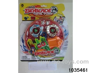 5.5CM Alloy Lighted Double Gyro with Battle Discs in Blister card