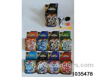 Alloy Bursting Gyro with Handle（8 Mixes）in color box