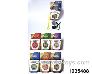 6cm alloy lighted gyro with handle in color box