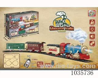 Steam RC rail train with spray include battery in hand box