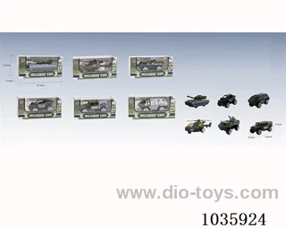 Sliding alloy car 6sets mixed loading  in Window box