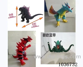 6.5-7寸 Vinyl animal 4sets mixed loading  in opp bag