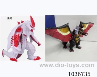 6.5-7寸 Vinyl animal 2sets mixed loading  in opp bag
